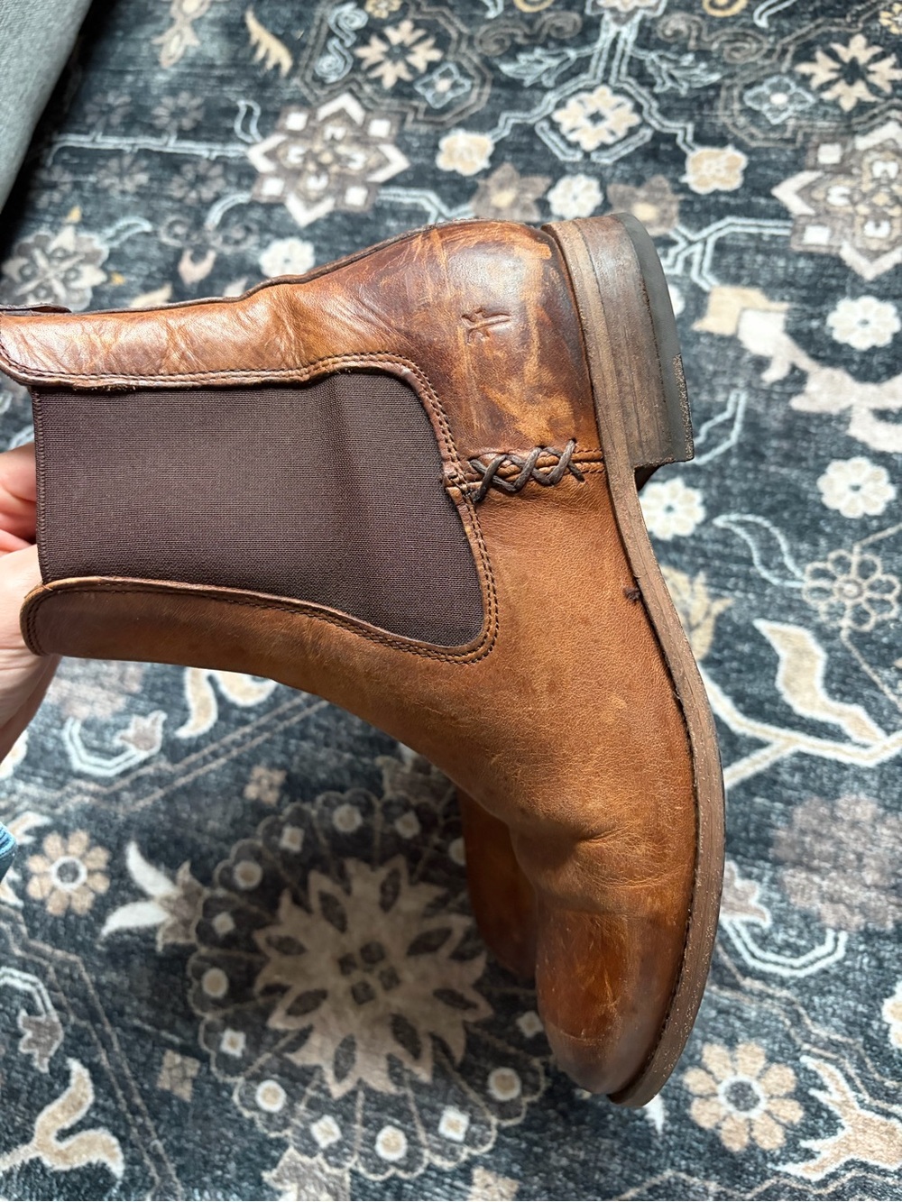 FRYE Brown Leather Chelsea Boots - Picture 4 of 7